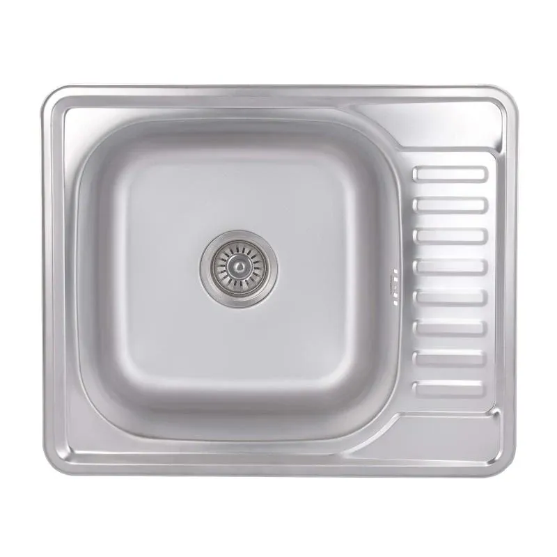 Кухонна мийка Brinex 5848 0,8 мм Satin (BRIN5848SAT08)