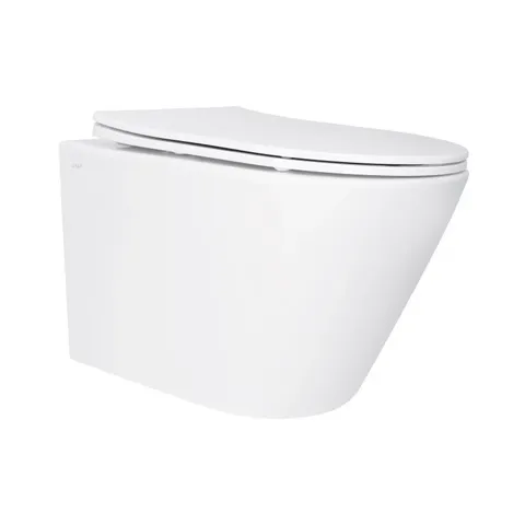 Унітаз підвісний Qtap Swan безобідковий з сідінням Soft-close QT16335180W