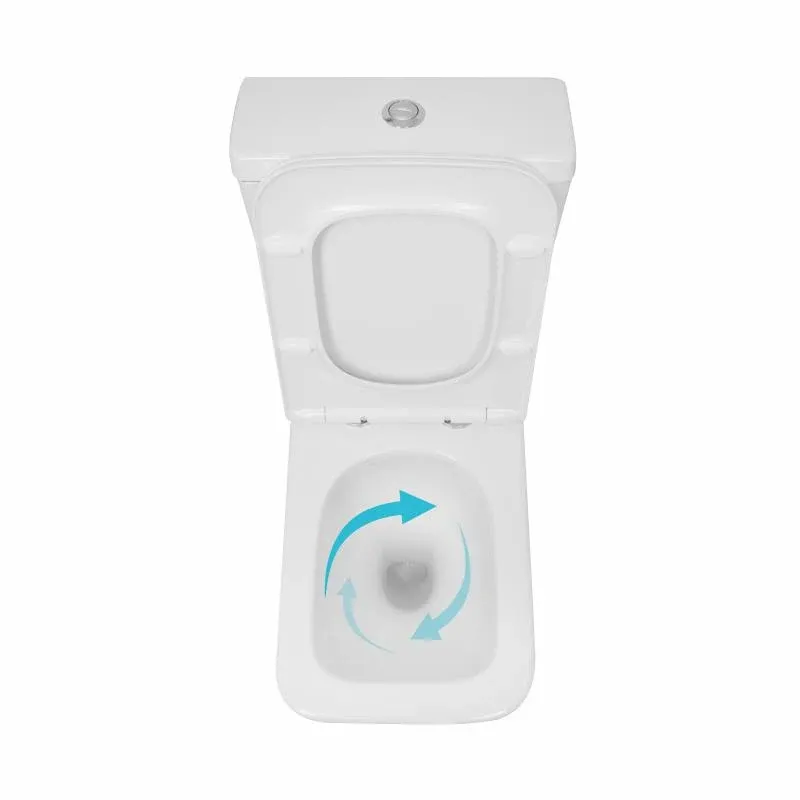 Унітаз підлоговий Qtap Crow Ultra Quiet безобідковий з сідінням Soft-close QTCRO27W51028 — фото 6