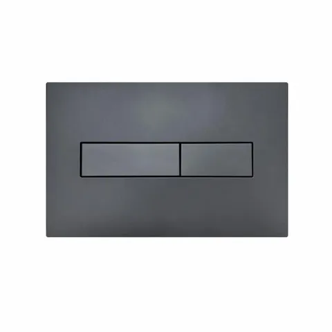 Клавіша змиву Qtap Standard 152x236x28 мм, Gunmetal Black, лінійна QTSTD164GMB51272