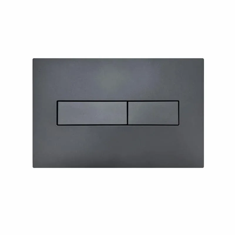 Клавіша змиву Qtap Standard 152x236x28 мм, Gunmetal Black, лінійна QTSTD164GMB51272