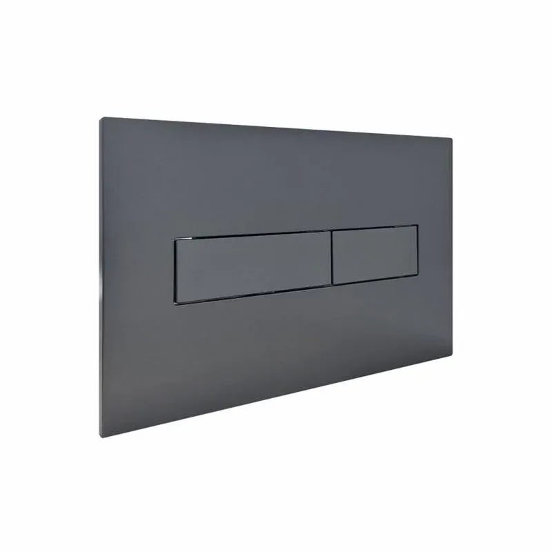 Клавіша змиву Qtap Standard 152x236x28 мм, Gunmetal Black, лінійна QTSTD164GMB51272 — фото 3