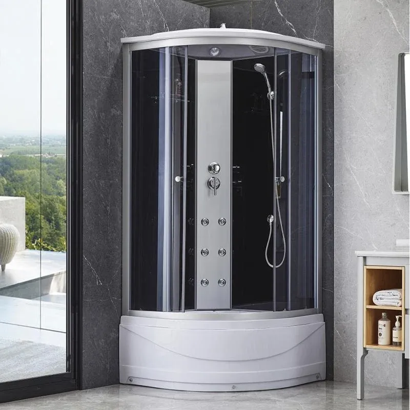 Гідромасажний бокс Lidz Tani SBM90x90.SAT.HIGH.GR, скло тоноване 4 мм — фото 10