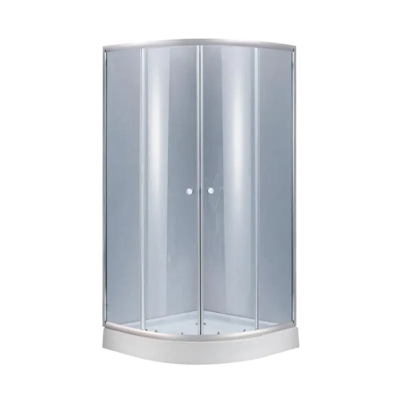 Душова кабіна Lidz Latwa SC90x90.SAT.LOW.GR, скло тон. 4 мм + Lidz Душовий піддон KAPIELKA ST90x90x14