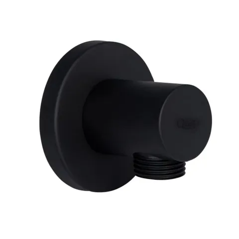 Акційний набір Qtap 1+1=3: Підключення для шлангу Spojeni Matt Black, округле QTCRBB030