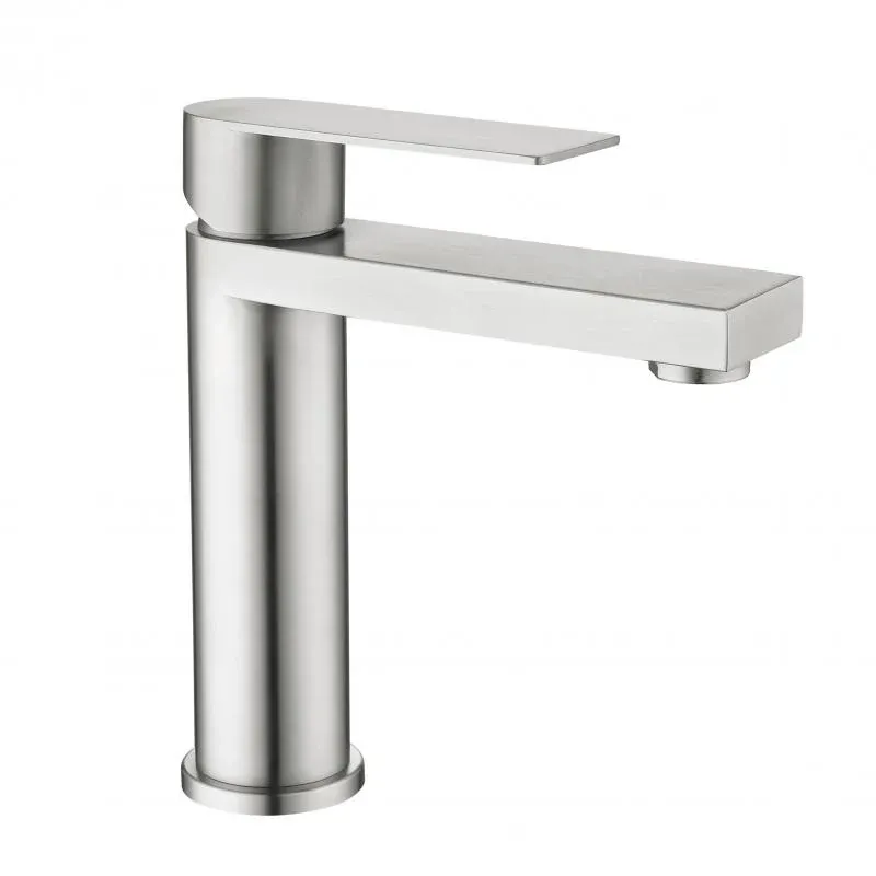 Змішувач для раковини низький Lidz Nexus 001F (k35)  LDNEX001FNKS49184 Nickel