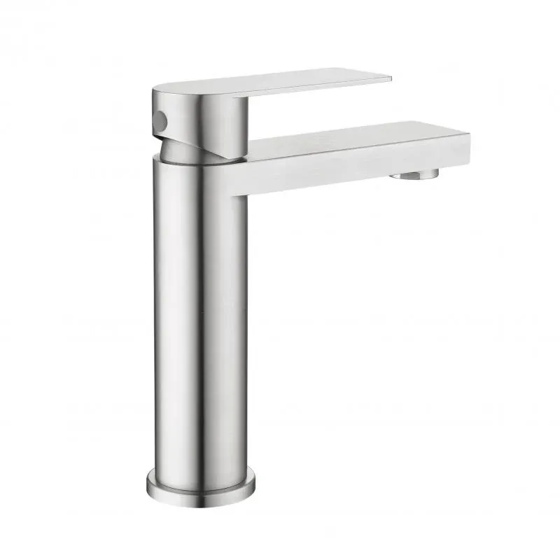 Змішувач для раковини низький Lidz Nexus 001F (k35)  LDNEX001FNKS49184 Nickel — фото 3