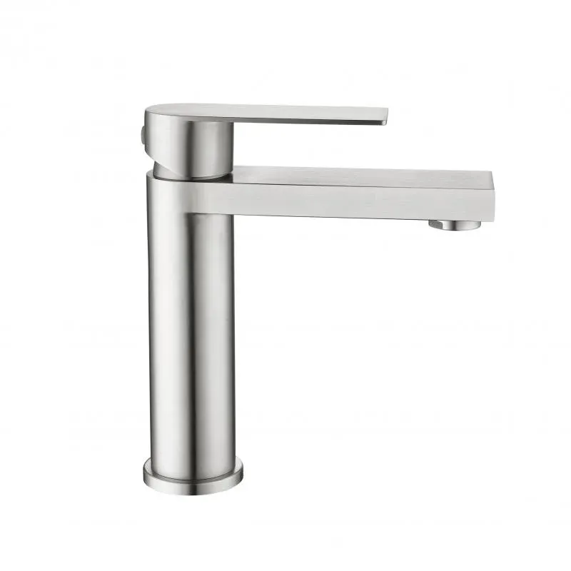 Змішувач для раковини низький Lidz Nexus 001F (k35)  LDNEX001FNKS49184 Nickel — фото 4