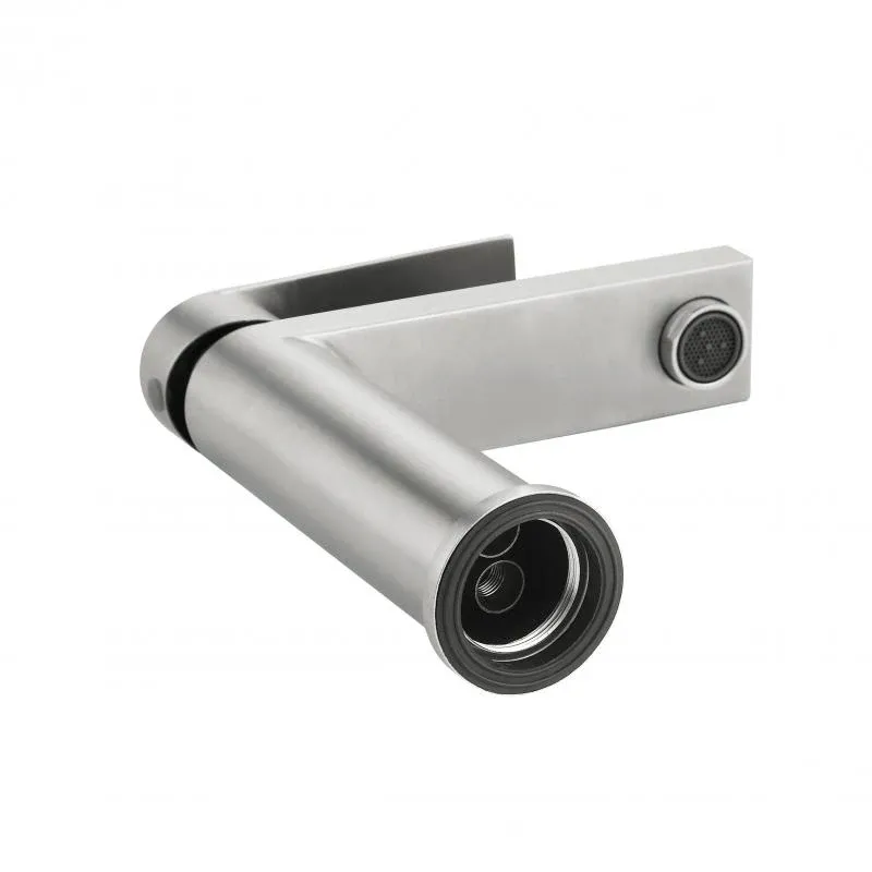 Змішувач для раковини низький Lidz Nexus 001F (k35)  LDNEX001FNKS49184 Nickel — фото 5