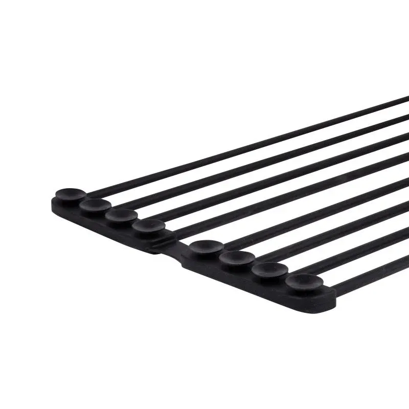 Сушарка на кухонну мийку з присоскою Lidz Acsis LA09 Black, кругла основа, для посуду 440х224 мм LDACSLA09BLM49777 — фото 5