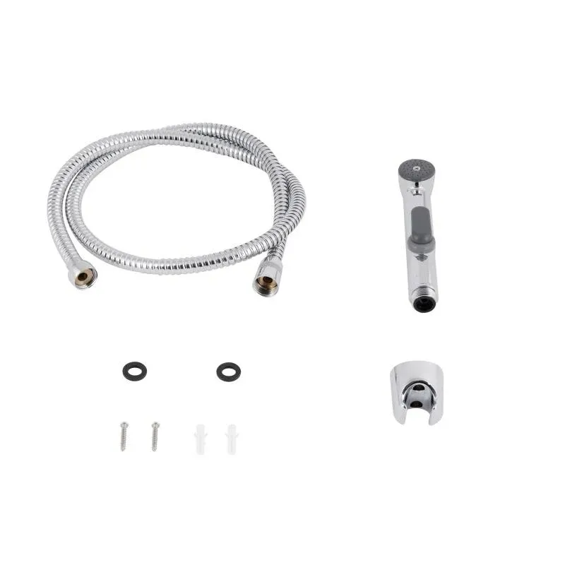 Набор для гігієнічного душу Qtap Inspai-Varius округлий QTSETCRMA021 Chrome/Grey (Set) — фото 4