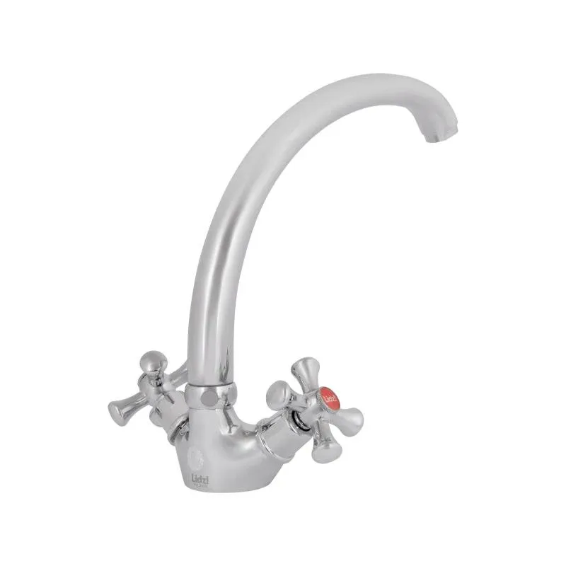Змішувач для кухні Lidz Lamb 273F двохвентильний LDLAM273FCRM21890 Chrome — фото 3