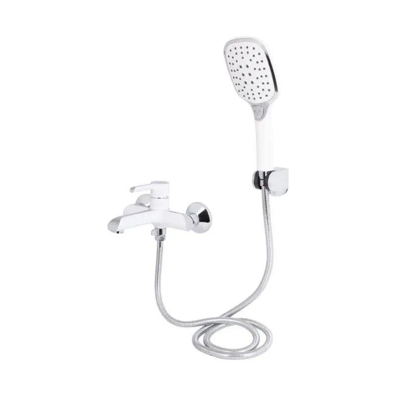Змішувач для ванни Qtap Grand (з душовим гарнітуром) QTGRAWCR006 Chrome/White — фото 3