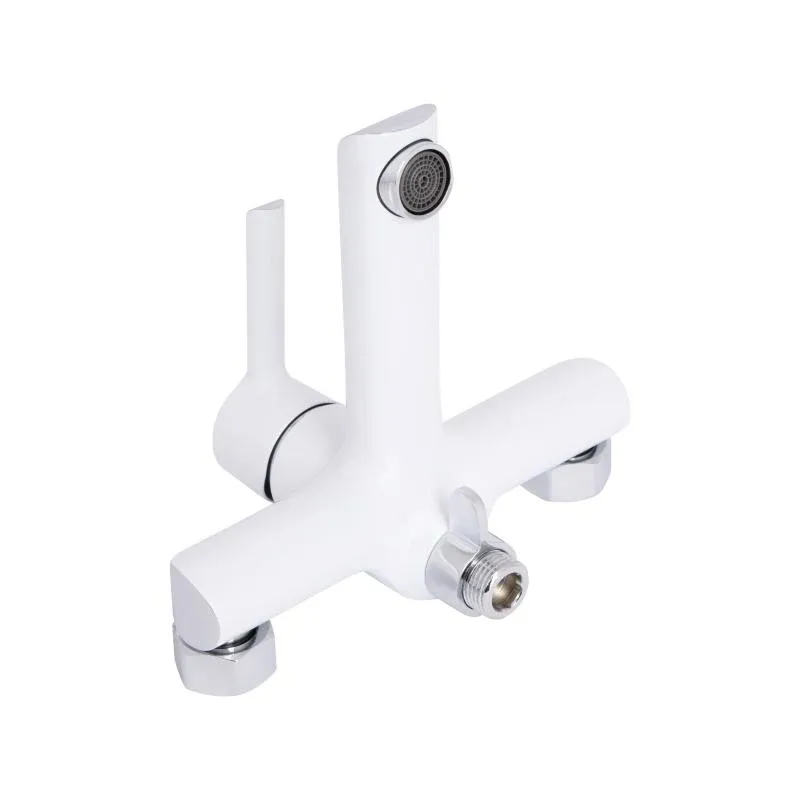 Змішувач для ванни Qtap Grand (з душовим гарнітуром) QTGRAWCR006 Chrome/White — фото 4