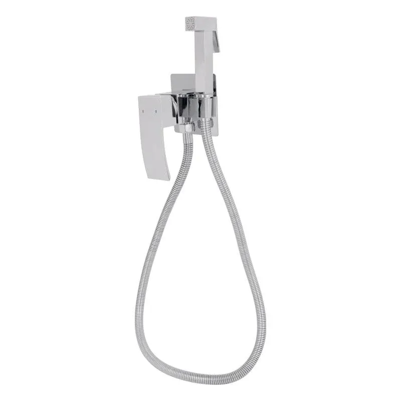 Набор для гігієнічного душу Qtap Swan Cascada прямокутний QTSWA262CRM45567 Chrome — фото 3