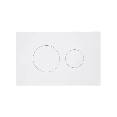 Клавіша змиву Qtap Standard 152x236x28 мм, White, кругла QTSTD164W49468