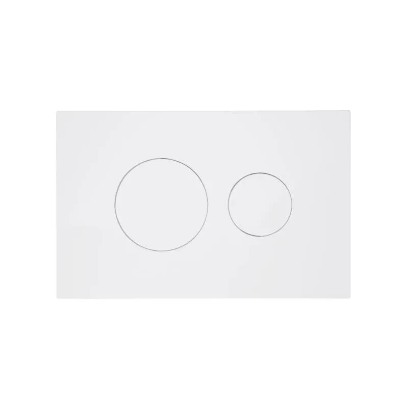 Клавіша змиву Qtap Standard 152x236x28 мм, White, кругла QTSTD164W49468