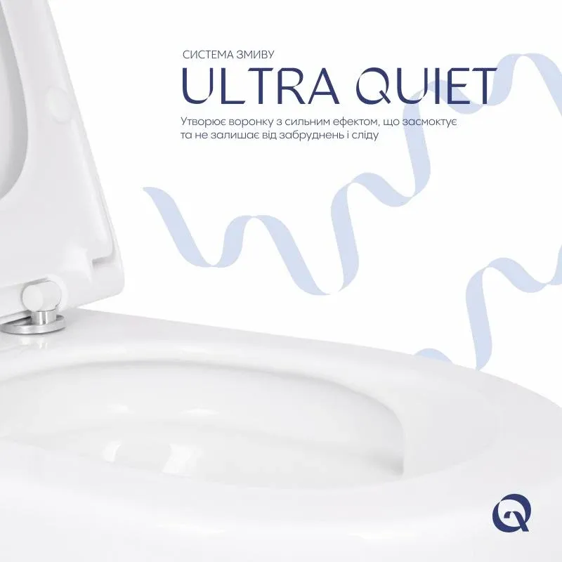 Унітаз підвісний Qtap Robin ML Ultra Quiet 520x365x365 мм, з сидінням Soft-close MagLock, White QTROBML26W49623 — фото 5