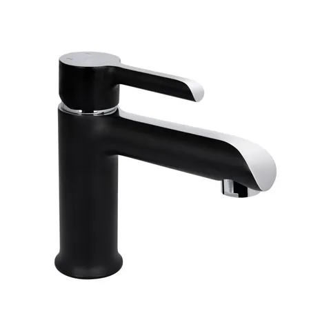 Змішувач для раковини Qtap Grand QTGRABCR001F Chrome/Black