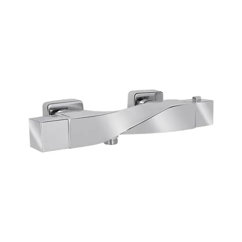 Змішувач для душу Qtap Zkrouceny термостатичний QTZKR40T105C Chrome