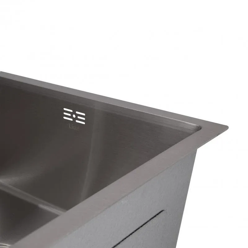 Мийка для кухні інтегрована під стільницю Lidz Handmade H4843 Brushed Steel 3,0/1,0 мм LDH4843BRU49441 — фото 6