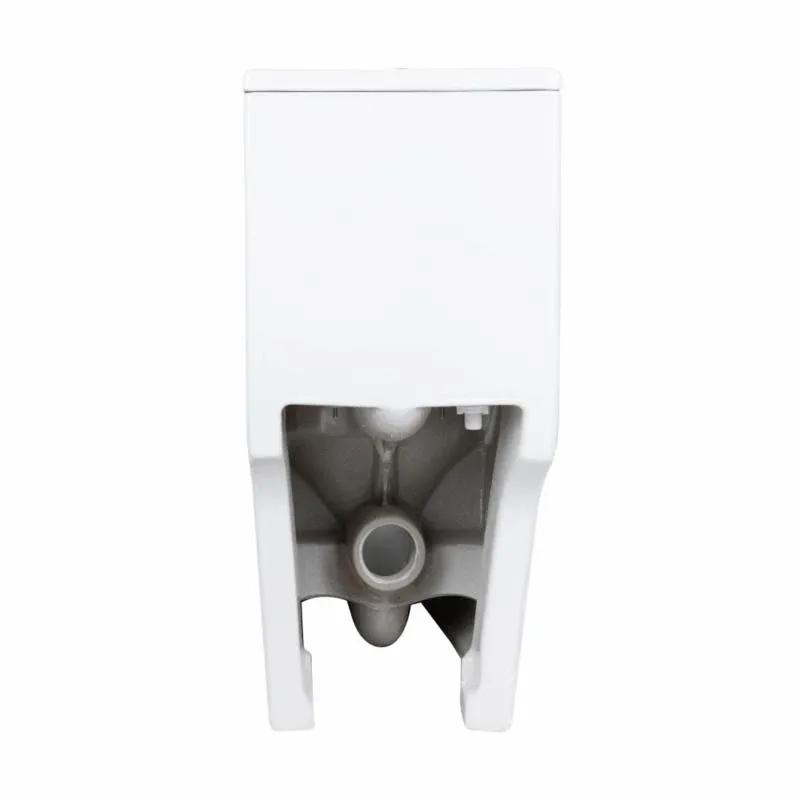 Унітаз-моноблок підлоговий Qtap Kolibri Ultra Quiet безобідковий з сидінням Soft-close WHITE QT10226380W — фото 6