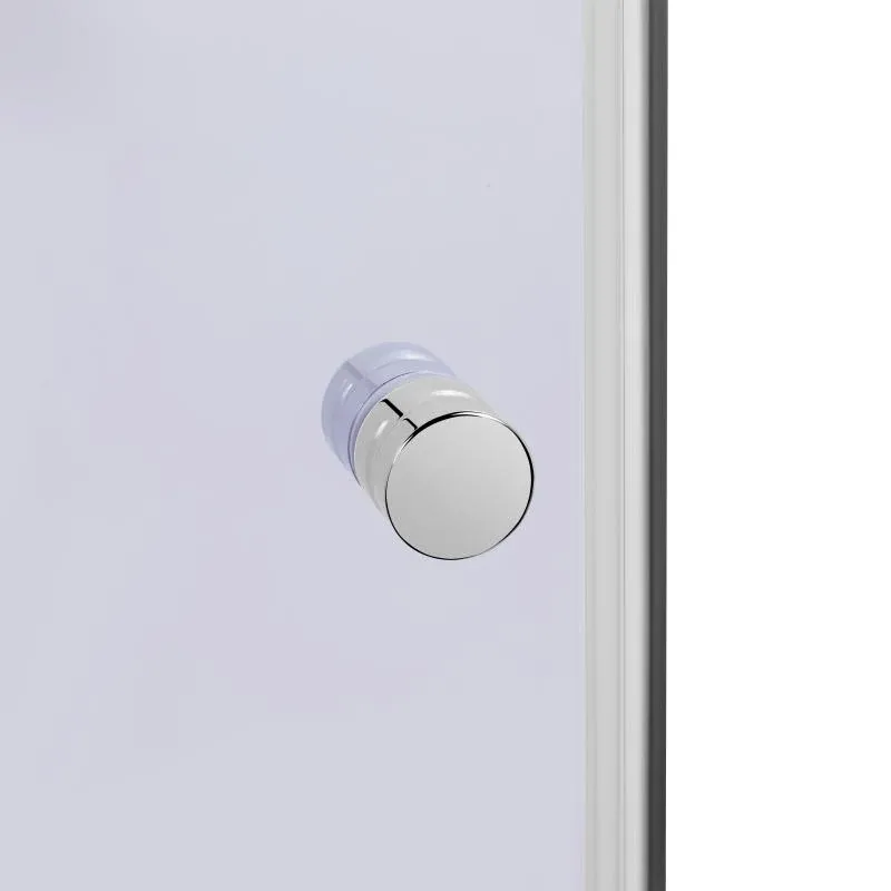 Душова кабіна Latwa SC90x90.SAT.HIGH.GR полукругла, скло тон 4 мм + Душовий піддон KAPIELKA ST90x90x41, з панеллю Lidz — фото 5
