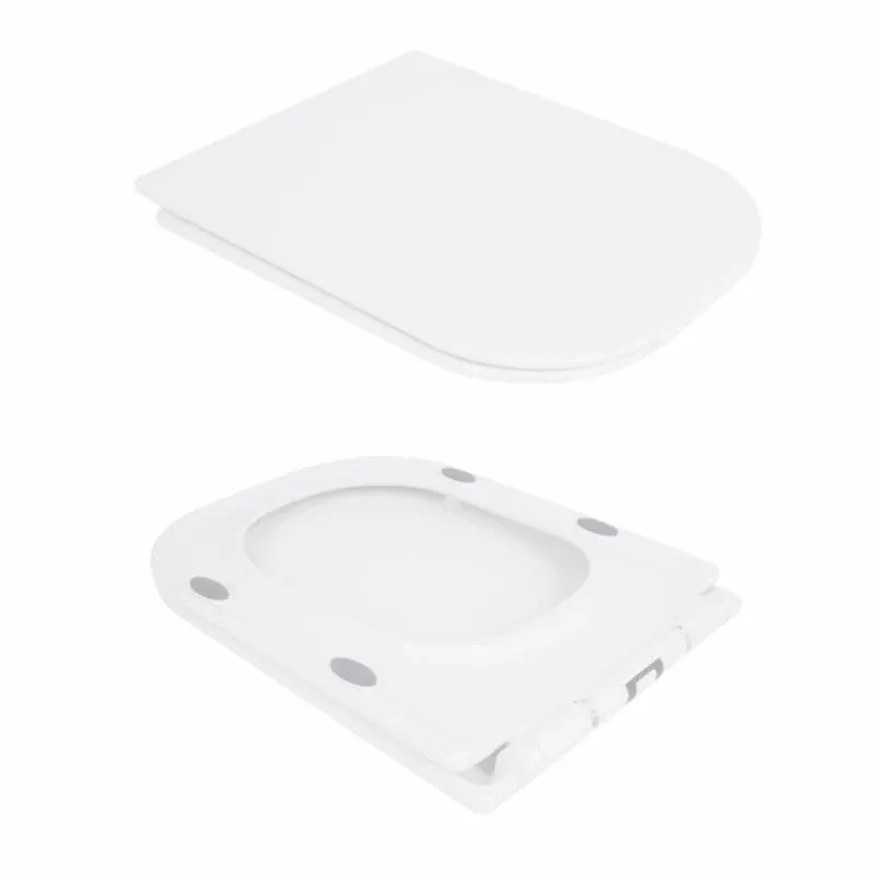 Унітаз-компакт Qtap Presto Quadro безободковий з сидінням Soft-close QT24221215AW — фото 8