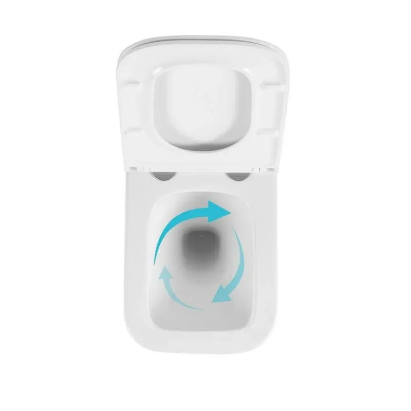 Готове рішення Qtap для ванної кімнати: підвісний унітаз Gemini Ultra Quiet 485×340×350 + комплект інсталяції Nest 4 в 1 (квадратна клавіша Satin) — фото 6