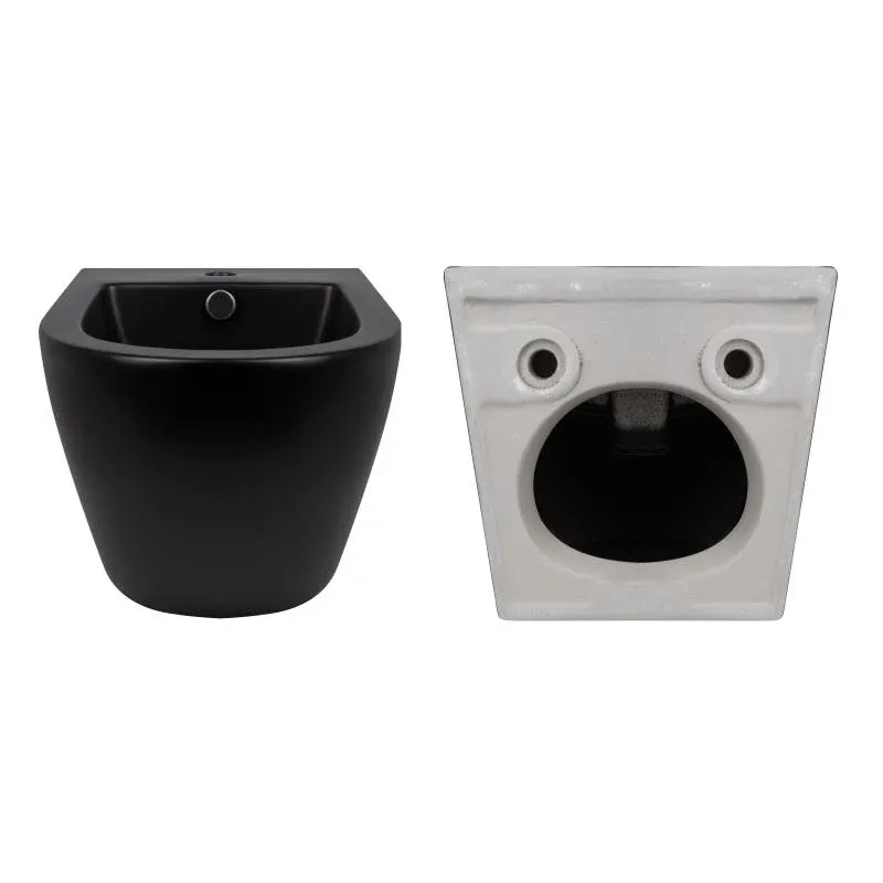 Комплект Qtap Robin Matt Black 2 в 1: унітаз підвісний  Ultra Quiet QT13332381АSMB + біде підвісне QT1355046FMB — фото 8