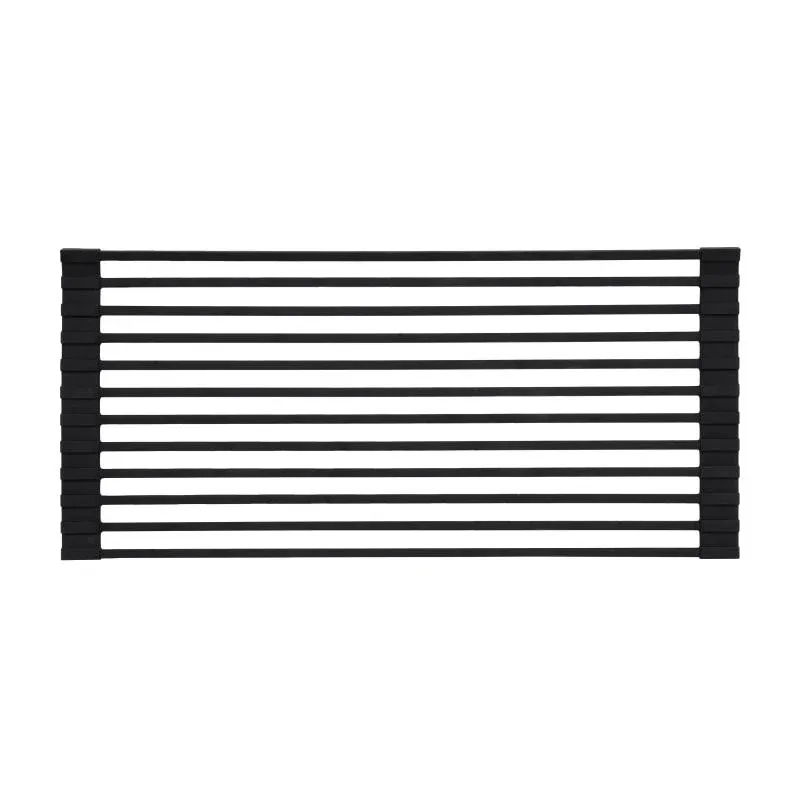 Сушарка на кухонну мийку Lidz Acsis LA04 Black, квадратна основа, для посуду 430х216 мм LDACSLA04BLM49762 — фото 3