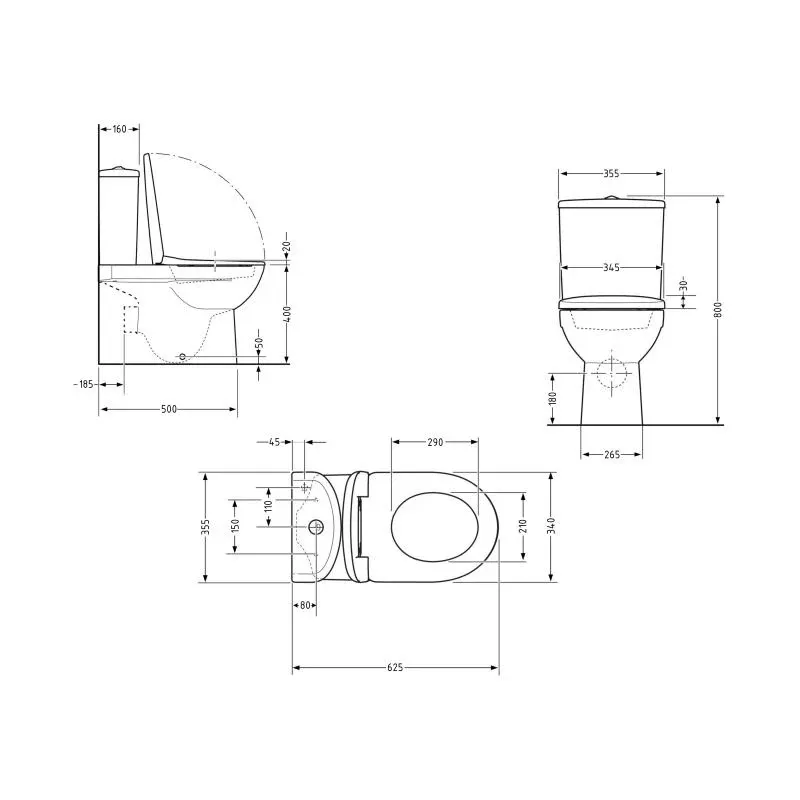 Унітаз підлоговий Qtap Aquarius Ultra Quiet 620×355×790 мм з сидінням Soft-close, White QTAQAW27W49262 — фото 2