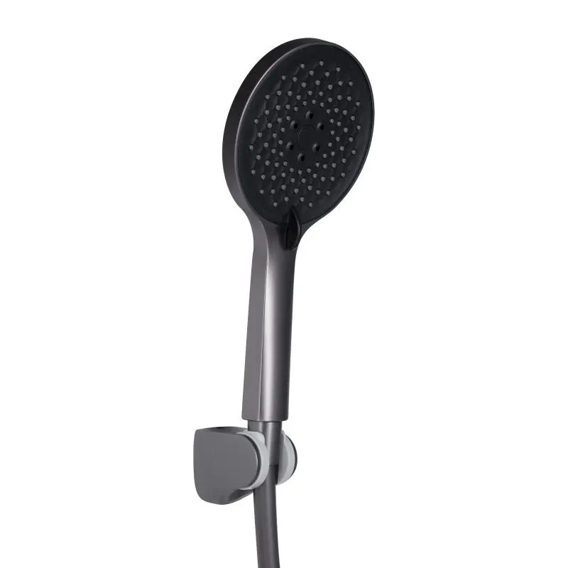 Змішувач для ванни Qtap Vlasta New (з душовим гарнітуром) QTVLA259GMB45643 Gunmetal Black PVD — фото 4