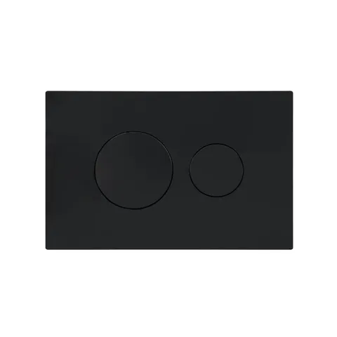 Клавіша змиву Qtap Standard 152x236x28 мм, Matt Black, кругла QTSTD164BLM49470