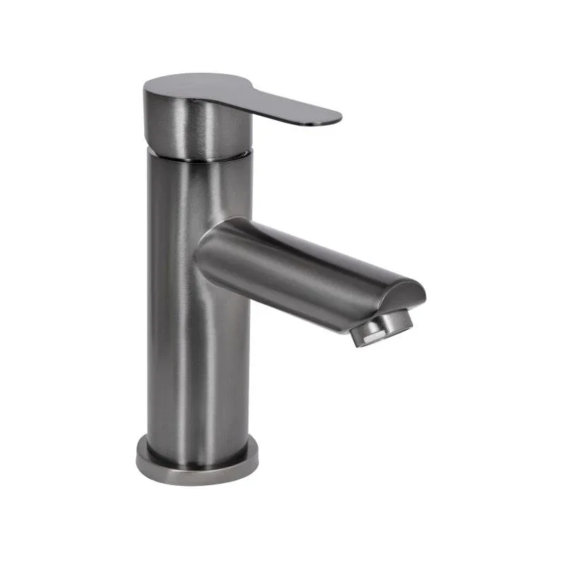 Змішувач для раковини Brinex Pure 001F низький  Gunmetal Black BRIPUR001FGRP