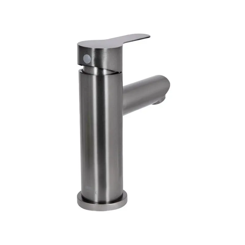 Змішувач для раковини Brinex Pure 001F низький  Gunmetal Black BRIPUR001FGRP — фото 3