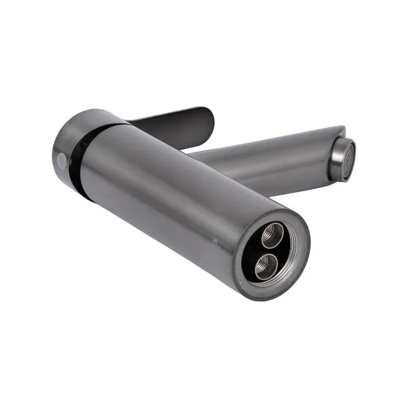 Змішувач для раковини Brinex Pure 001F низький  Gunmetal Black BRIPUR001FGRP — фото 5