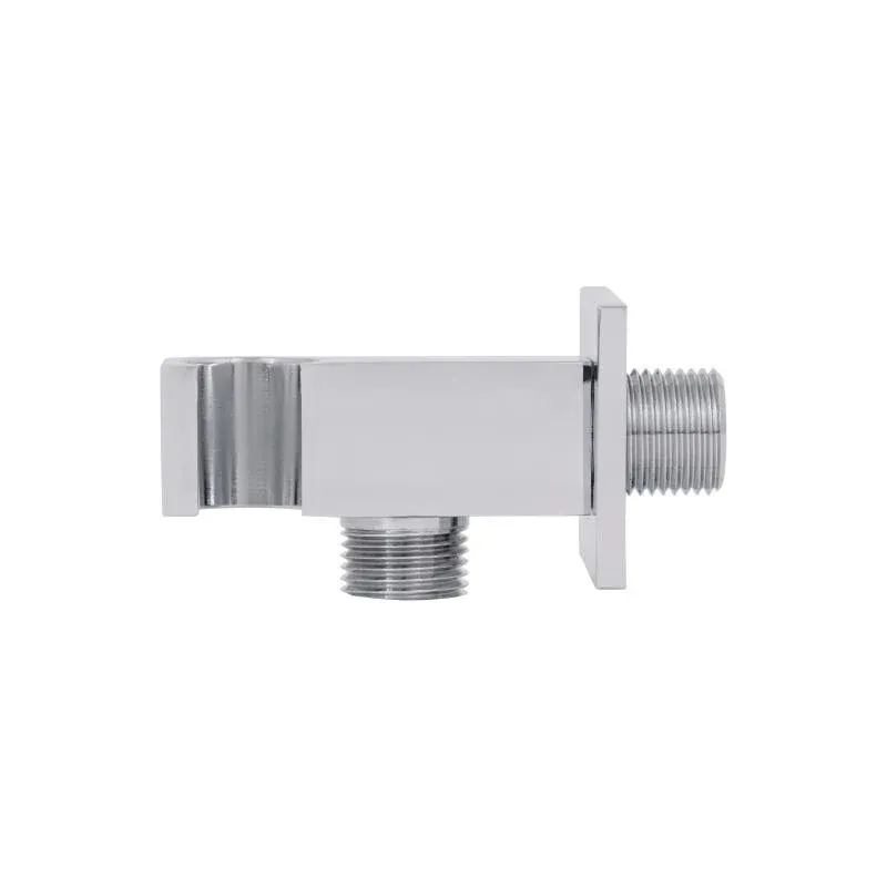 Підключення з тримачем для шланга Qtap Spojeni прямоугольне QTCRMBH130 Chrome (Fixsit) — фото 4