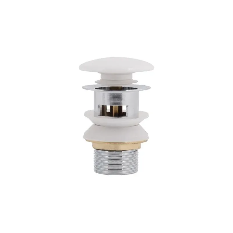 Донний клапан Pop-up для біде з переливом 70х70х110 mm White Qtap — фото 3