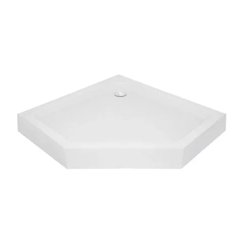 Lidz Душовий піддон DOZORCA SC90x90.LOW, низький, п'ятикутний, акриловий + ніжки, діаметр зливу 50 мм