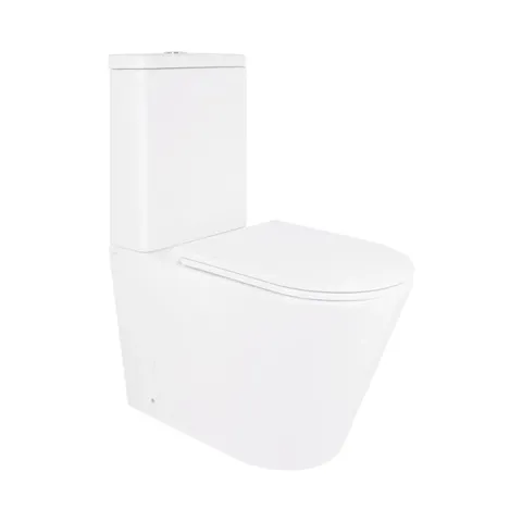 Унітаз-компакт Qtap Scorpio безободковий Ultra Quiet з сидінням Soft-close QT14226088AW