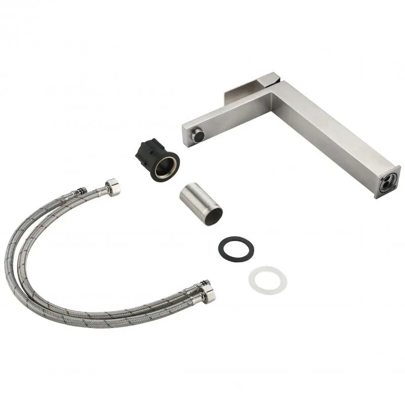 Змішувач для раковини високий Lidz Helix 001FH (k35)  LDHEL001FHNKS49179 Nickel — фото 6
