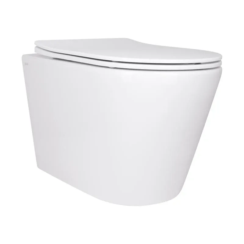 Унітаз підвісний Qtap Scorpio безободковий Ultra Quiet з сидінням Soft-close QT14332380AW