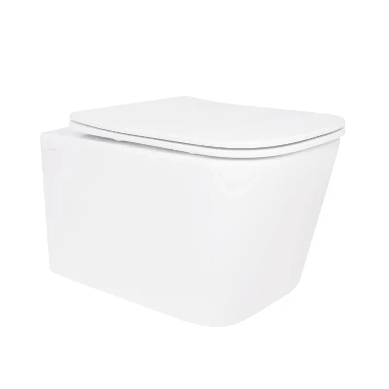 Унітаз підвісний Qtap Crow Ultra Quiet безобідковий з сідінням Soft-close QT05335170W