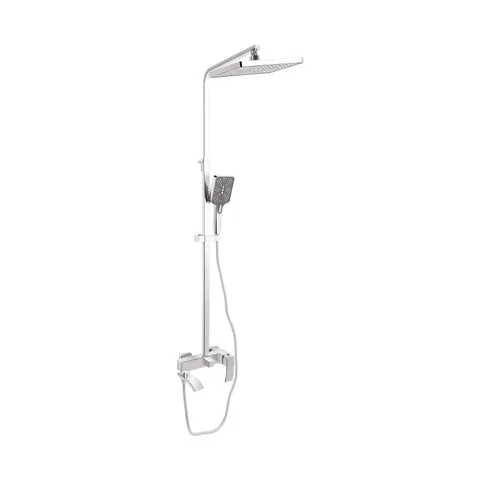 Душова система універсальна Qtap Swan Cascada на три споживачі (з виливом) QTSWA111CRM45566 Chrome