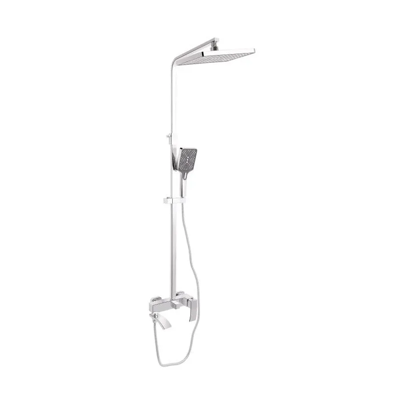 Душова система універсальна Qtap Swan Cascada на три споживачі (з виливом) QTSWA111CRM45566 Chrome