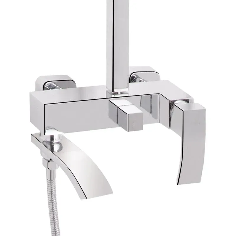 Душова система універсальна Qtap Swan Cascada на три споживачі (з виливом) QTSWA111CRM45566 Chrome — фото 3