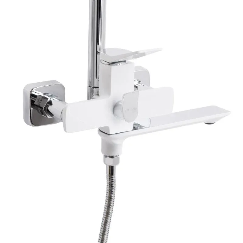 Душова система універсальна Qtap Presto на три споживачі (з виливом) QTPRE111CRW45580 Chrome/White — фото 4