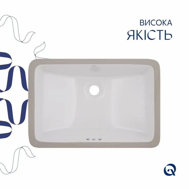 Раковина Qtap Stork 535x365x190 White QT1511H0422DW — фото 4