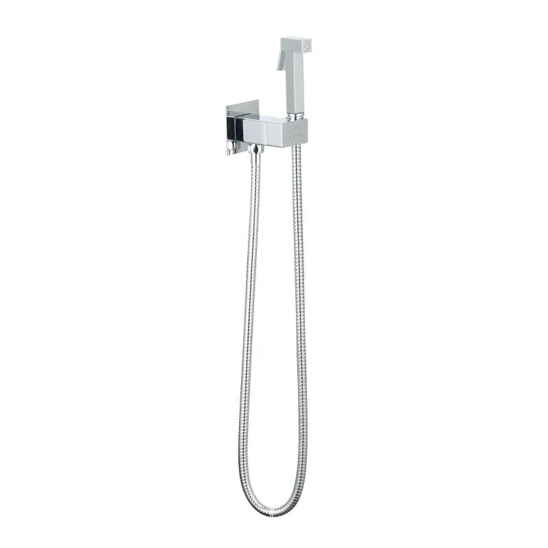 Набір для гігієнічного душу Qtap Inspai-Varius квадратний прогресивний картридж QTINSVARCRMV00440701 Chrome